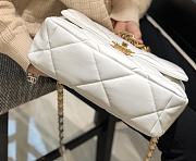 Chanel 19 Flap Bag White Goatskin 30cm - 6