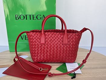 Bottega Veneta Mini Cabat Red Bag 709464 Bag 20x15x12cm