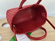 Bottega Veneta Mini Cabat Red Bag 709464 Bag 20x15x12cm - 4