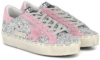 Golden Goose Hi Star Glitter Sneakers