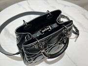 Dior Lady Black Calfskin Leather Bag 24x18x10cm - 4