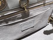 Dior Lady Grey Calfskin Leather Bag 24x18x10cm - 2