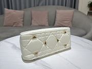 Dior Lady White Calfskin Leather Bag 24x18x10cm - 2