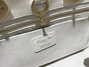 Dior Lady White Calfskin Leather Bag 24x18x10cm - 6