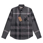 Burberry Grey Block Plaid Shirt - 1