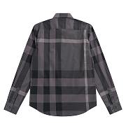 Burberry Grey Block Plaid Shirt - 5