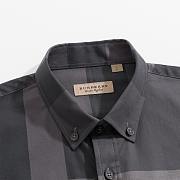 Burberry Grey Block Plaid Shirt - 4