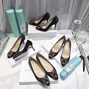 Manolo Blahnik Black High Heels Diamond Buckle - 3