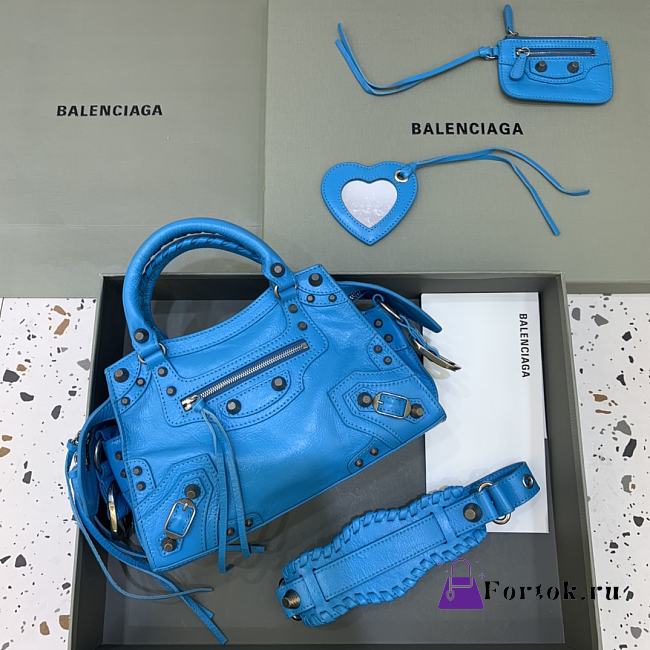 Balenciaga Neo Cagole Bag in Blue 26x13x18cm - 1