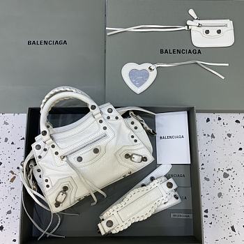 Balenciaga Neo Cagole Bag in White 26x13x18cm