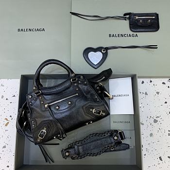 Balenciaga Neo Cagole Bag in Black 26x13x18cm