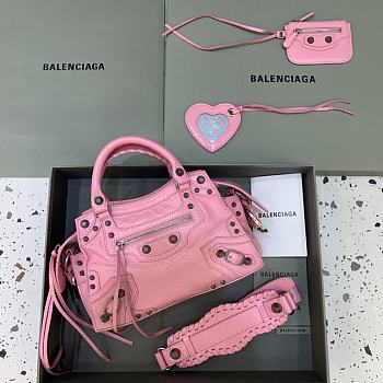 Balenciaga Neo Cagole Bag in Rosa Gold 26x13x18cm