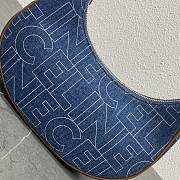 Celine Ava Bag in Denim With Celine All Over Print Navy/Tan 24.5x18x7.5cm - 6