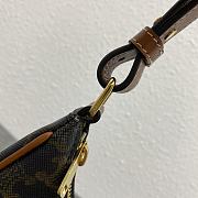 Celine Ava Bag In Triomphe Canvas and Calfskin Tan 24.5x18x7.5cm - 5