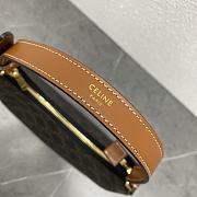 Celine Ava Bag In Triomphe Canvas and Calfskin Tan 24.5x18x7.5cm - 3