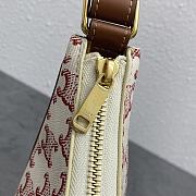 Celine Ava Bag In Triomphe Canvas and Calfskin Pink 24.5x18x7.5cm - 6