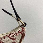 Celine Ava Bag In Triomphe Canvas and Calfskin Pink 24.5x18x7.5cm - 4