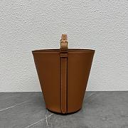 Celine Bucket Triomphe In Natural Calfskin Tan 25×22×14cm - 4