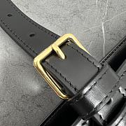 Celine Bucket Triomphe In Natural Calfskin Black 25×22×14cm - 4