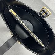 Celine Bucket Triomphe In Natural Calfskin Black 25×22×14cm - 5