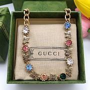 Gucci GG Fashion Color Diamond Necklace - 4