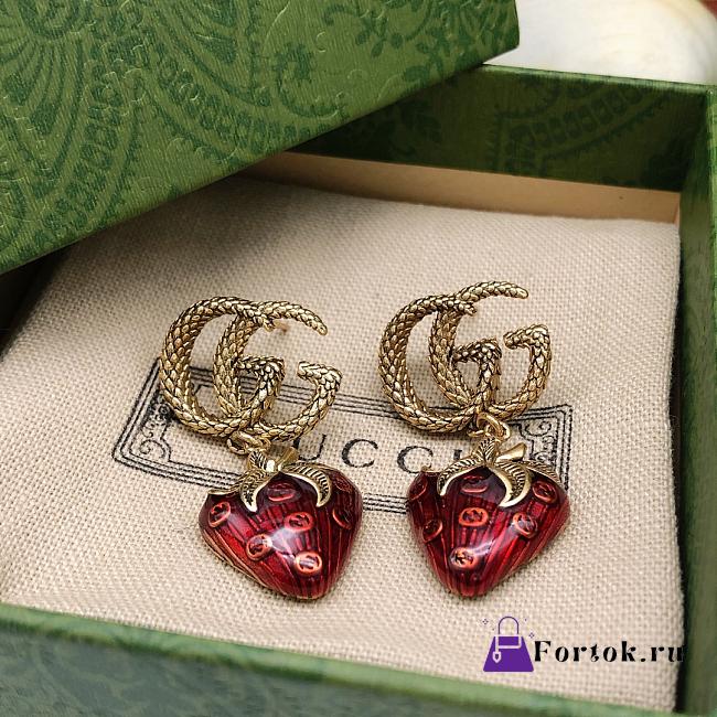 Gucci Strawberry Earrings No.1 - 1