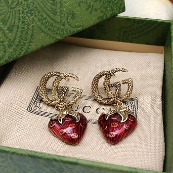 Gucci Strawberry Earrings No.1