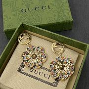 Gucci Gujia Double G Explosive Plum Blossom Earrings - 3