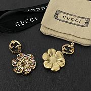 Gucci Gujia Double G Explosive Plum Blossom Earrings - 6