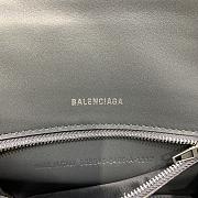 Balenciaga Hourglass Embossed Tote Bag in Black 23x10x14cm - 2