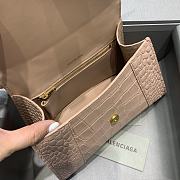 Balenciaga Hourglass Embossed Tote Bag in Beige 23x10x14cm - 6