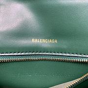 Balenciaga Hourglass Embossed Tote Bag in Green 23x10x14cm - 6