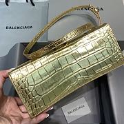 Balenciaga Hourglass Embossed Tote Bag in Gold Color 23x10x14cm - 5