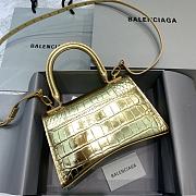 Balenciaga Hourglass Embossed Tote Bag in Gold Color 23x10x14cm - 6