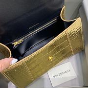 Balenciaga Hourglass Embossed Tote Bag in Gold Color 23x10x14cm - 4