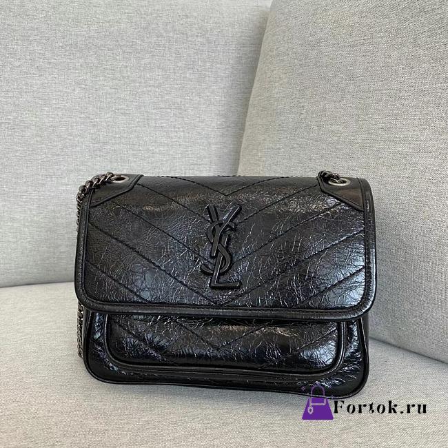 Saint Laurent Niki Silver Chain Bag 22x16x7cm - 1