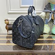 Louis Vuitton KEEPALL BANDOULIÈRE 50 in Black M21375 50x29x23cm - 3