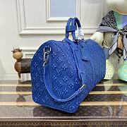 Louis Vuitton KEEPALL BANDOULIÈRE 50 in Blue M21375 50x29x23cm - 2
