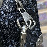 Louis Vuitton Mini Soft Trunk Handbag in Black 21368 18.5x13x8cm - 2