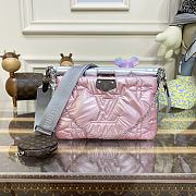 Louis Vuitton Maxi Multi Pochette Accessoires Handbag in Silver/Pink M58980 24x13.5x4cm - 1