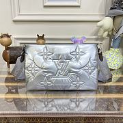Louis Vuitton Maxi Multi Pochette Accessoires Handbag in Silver/Pink M58980 24x13.5x4cm - 6