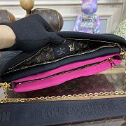 Louis Vuitton Maxi Multi Pochette Accessoires Handbag in Pink/Black M58980 24x13.5x4cm - 3
