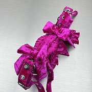 Balenciaga Le Cagole XS Shoulder Bag Pink Velvet 26x16x9.9cm - 4