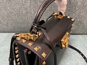 Valentino Garavani Small Rockstud Alcove Top-Handle Bag in Black 22x17x9cm - 6