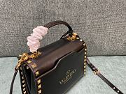 Valentino Garavani Small Rockstud Alcove Top-Handle Bag in Black 22x17x9cm - 5