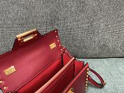 Valentino Garavani Small Rockstud Alcove Top-Handle Bag in Red 22x17x9cm - 5
