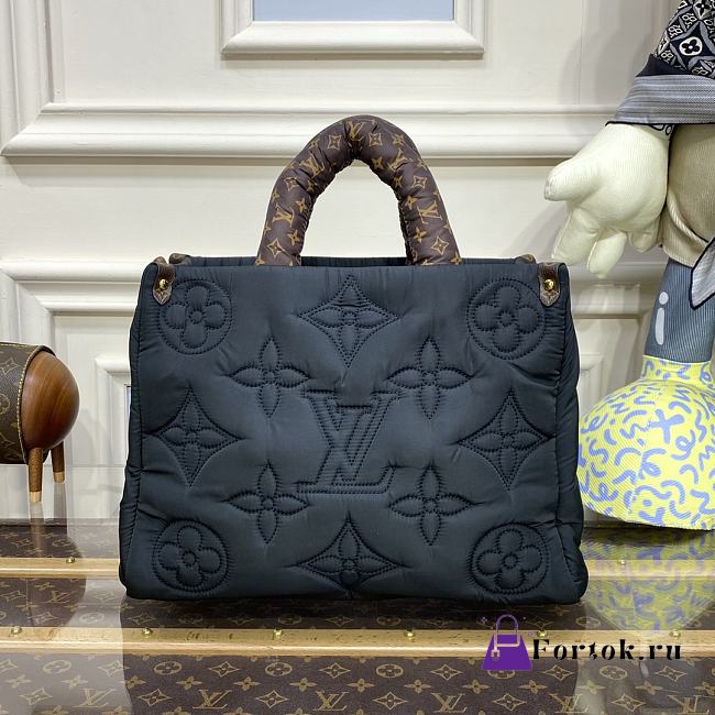 Louis Vuitton Onthego Econyl Monogram Canvas Bag in Black 41x34x19cm - 1