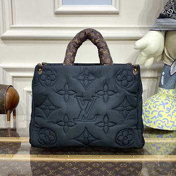 Louis Vuitton Onthego Econyl Monogram Canvas Bag in Black 41x34x19cm