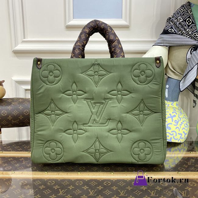 Louis Vuitton Onthego Econyl Monogram Canvas Bag in Green 41x34x19cm - 1