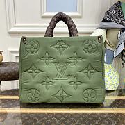 Louis Vuitton Onthego Econyl Monogram Canvas Bag in Green 41x34x19cm - 1